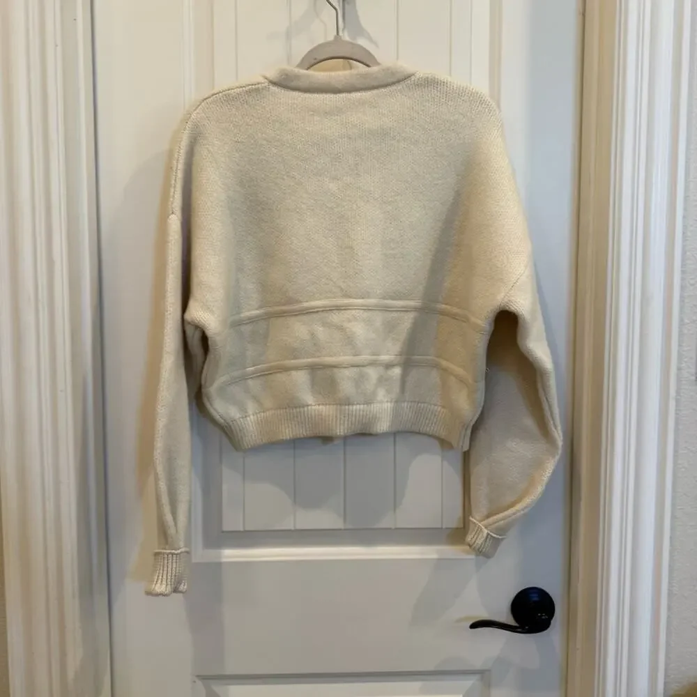 Free People Bow Cardi Ivory